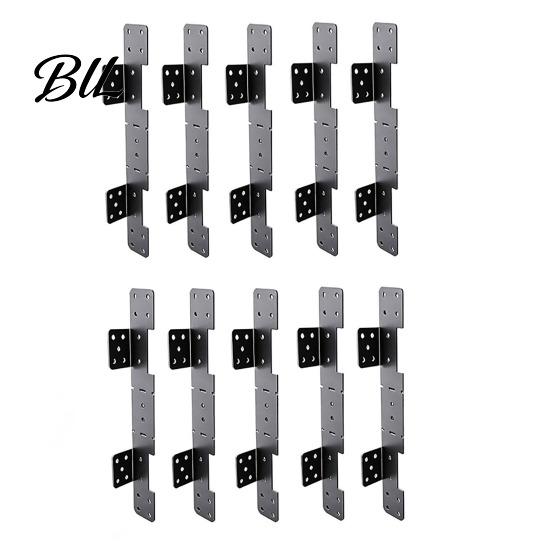 2x10 Stair Stringer Hanger 10Pcs Bracket Heavy Duty 18 Gauge Adjustable Deck Support Metal Connector for 2x12 10 pcs