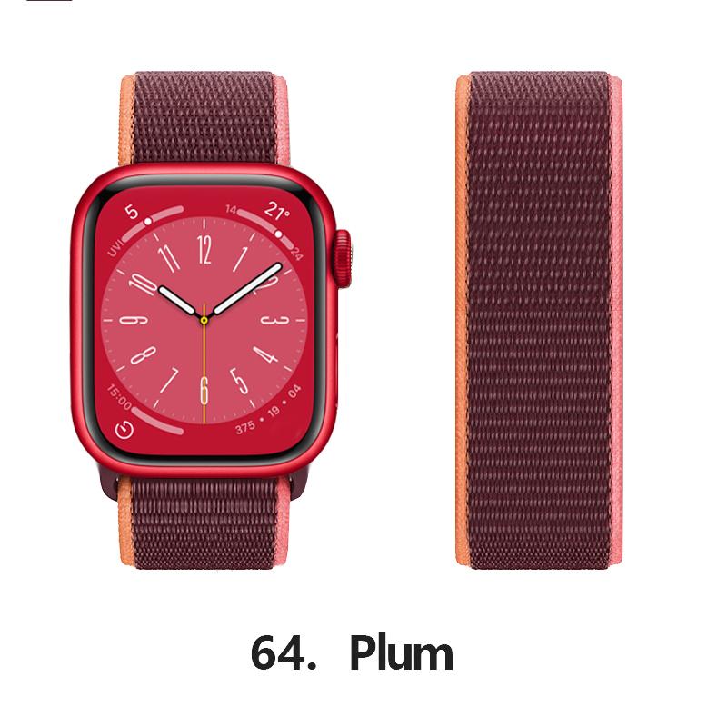 Nylon Strap For Apple Watch 10 Bands 46mm 44mm 40mm 45mm 41mm 49mm 42mm 38mm Bracelet Correa iwatch Series 8 se 7 6 3 9 11 40 mm