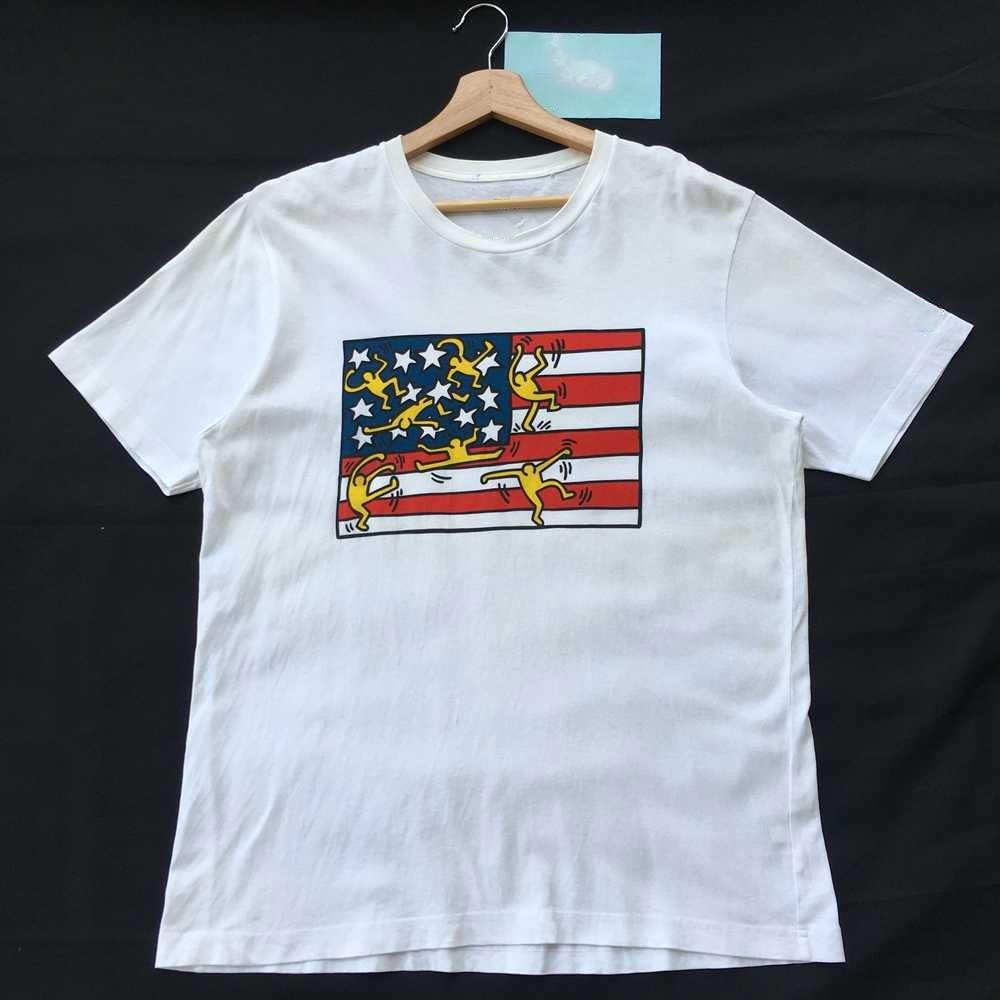 Keith Haring RARE American flag Tshirt Unisex Full Size S5XL ZL669 Unisex T-Shirt XXL