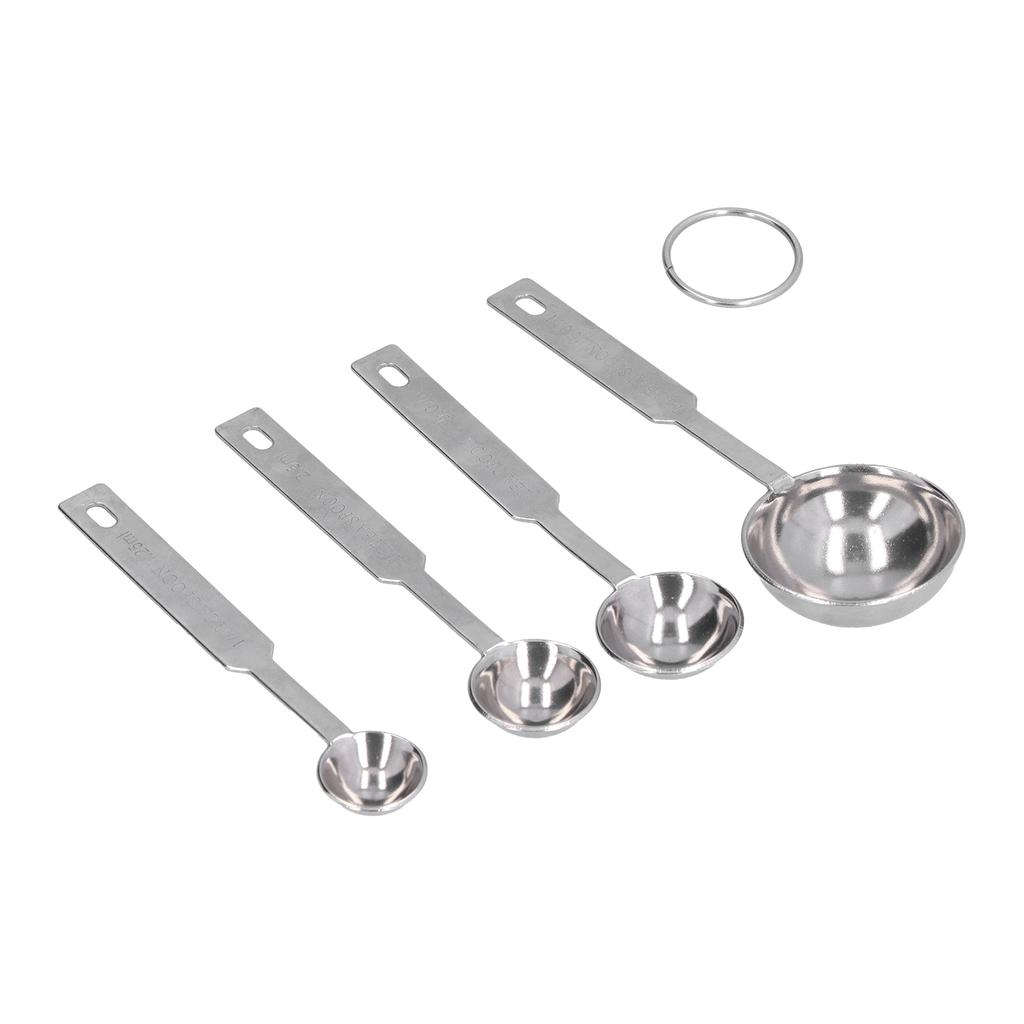 Stainless Steel Measuring Spoon Houehold Coffee Milk Spoon Kitchen Tools for Home4Pcs Set