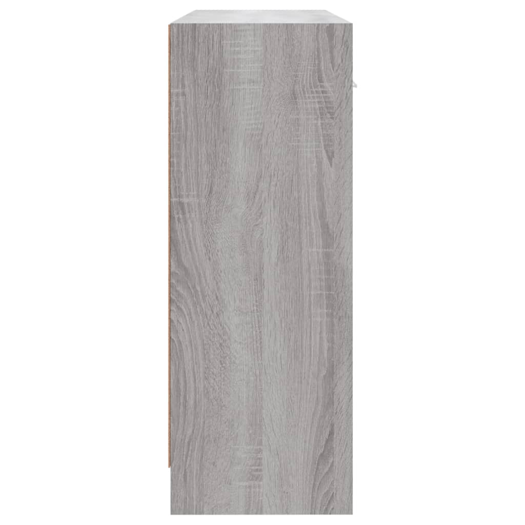 Sideboard Gray Sonoma 91x28x75 cm Particleboard