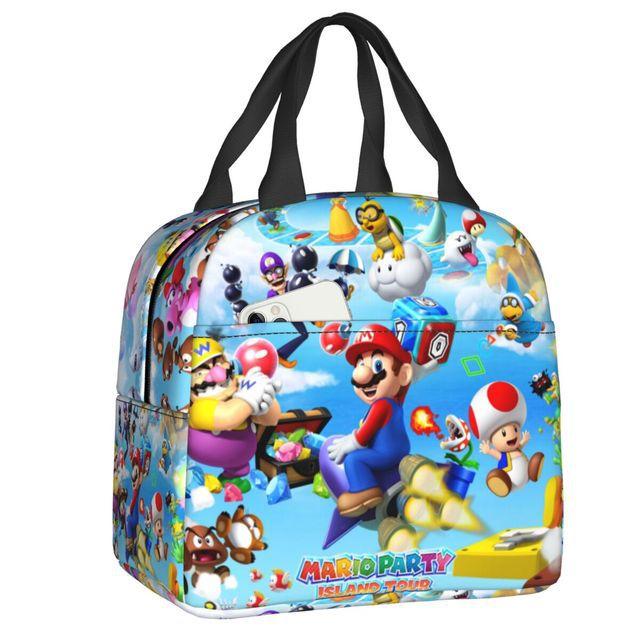 Mario Super Mario Lunch Bag Elementary School Student Insulated Lunch Box Handheld Meal Bag Ice Pack