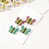4Pcs Gradient Leopard Butterfly Hair Clips Set Cute Princess Duckbill Side Clips for Girls Fairy Hair Headwear Accessories