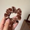Velvet Scrunchies Set: Milk Tea & Apricot - Japanese & Korean Style Hair Accessories