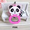 PVC Schlüsselanhänger Cartoon Panda Silikon Flaschenöffner Weinanfänger Kühlschrankaufkleber