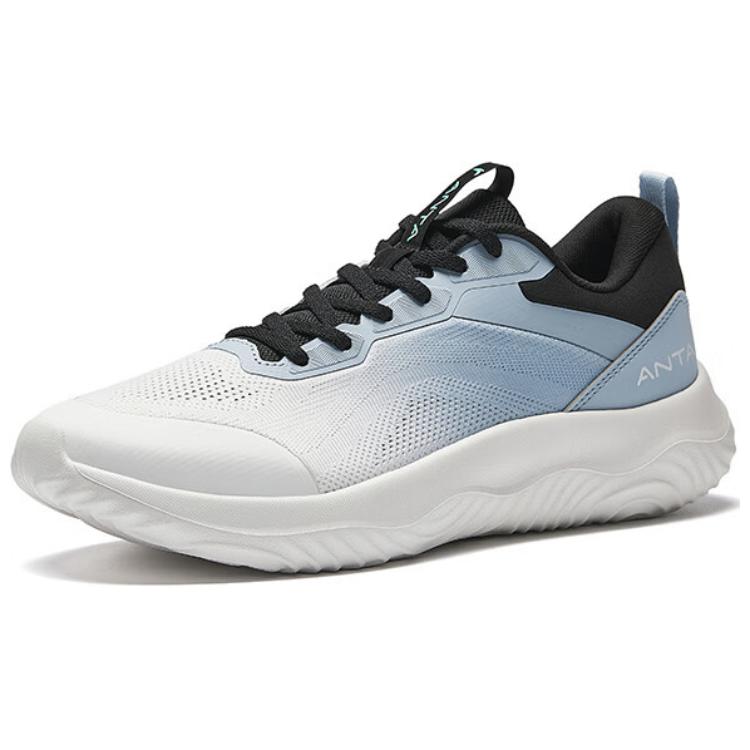Anta Shen Xing LITE Cushioning, Wear Resistant Low top Casual Running Shoes Men's White Blue Sneakers 112527712-3