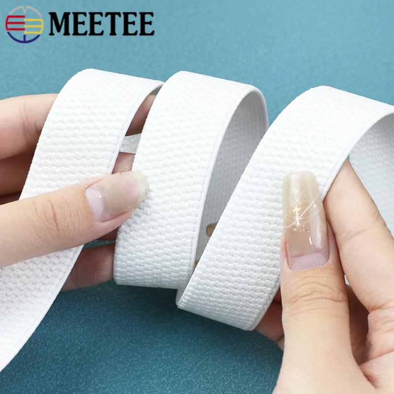 1/2/3/5Meters 2.5-10cm Polyester Elastic Band for Sewing Skirt Belt Waistband Stretch Strap Webbing DIY Garment Accessories
