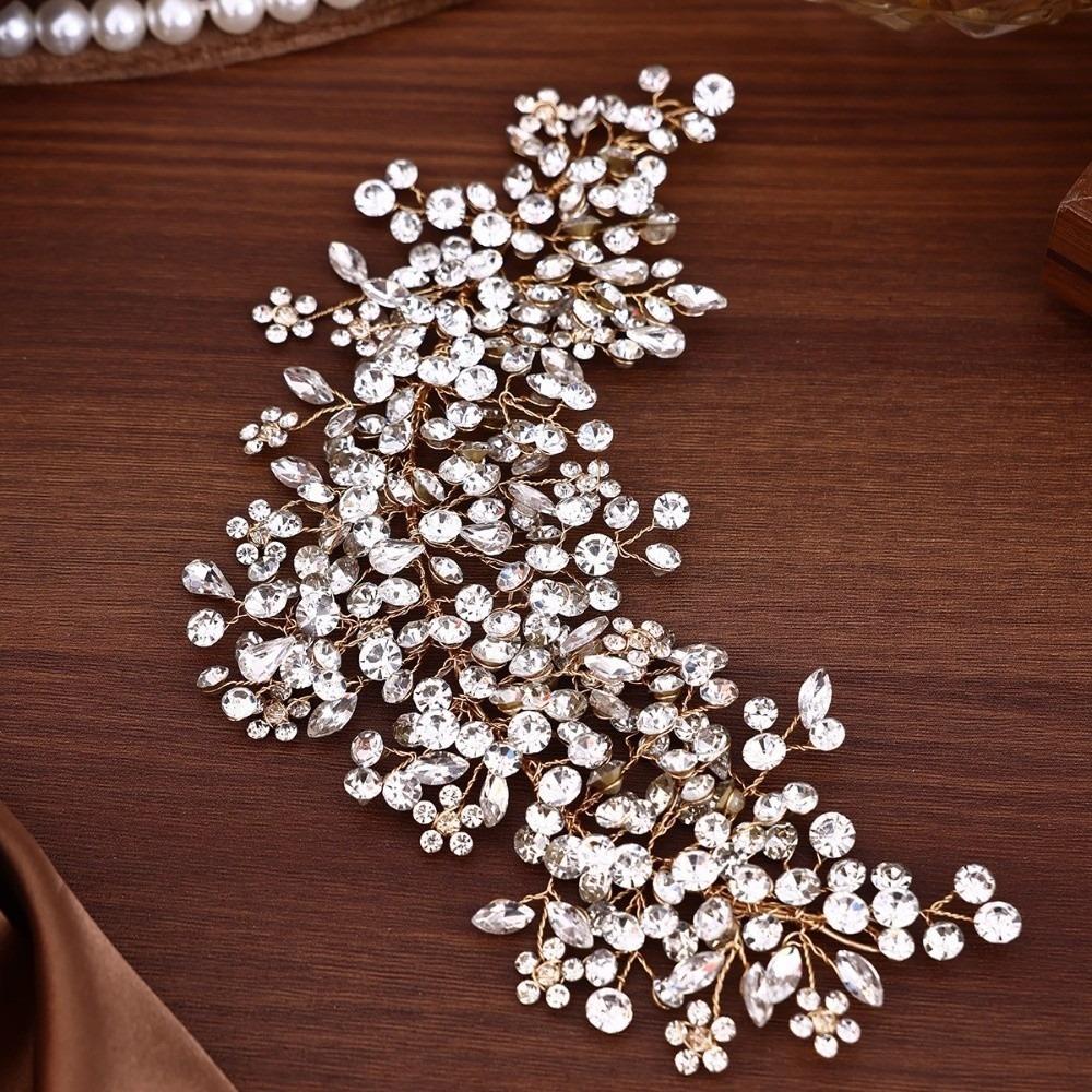 Zinc Zinc Alloy Base Bridal Headbands Sparkling Hair Accessories Vintage Wedding Tiaras Bridesmaid Accessory