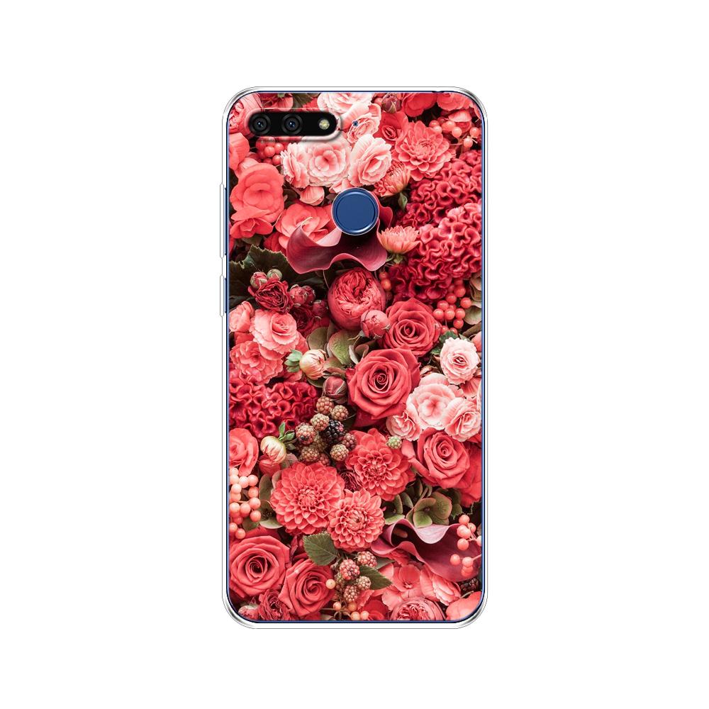 For Huawei Honor 7C 5.7 Inch Case Cover Soft Silicone TPU Cute Cover Back Protective Phone Case For Huawei Honor 7c Aum-L41 Bags