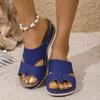 Large Size Wedge Slippers Women's Spring and Summer New Fashion Versatile Casual Slippers Comfortable and Lightweight