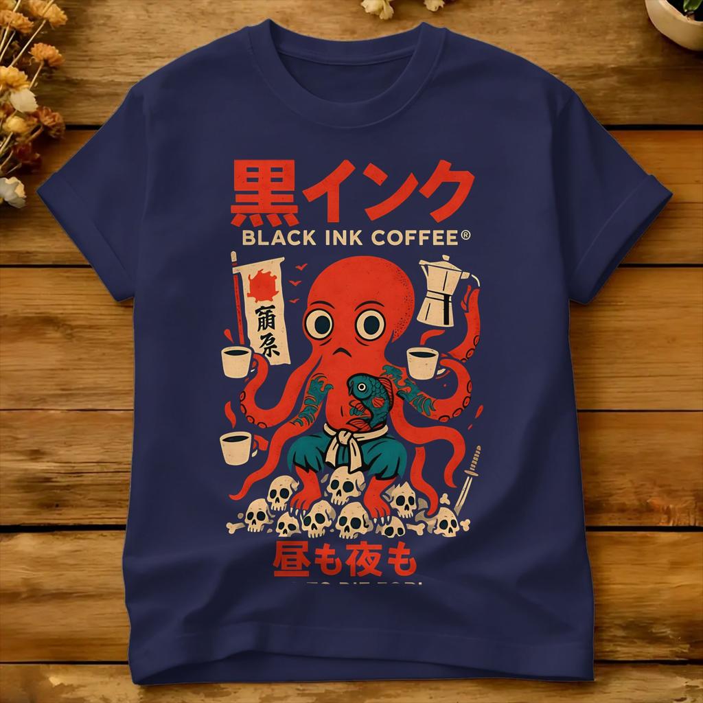 Oversized TShirt Osaka Drunken Octopus 100 Cotton TShirts Takoyaki Hipster Tshirt For Unisexs Summer Awesome Short Sleeve Tops