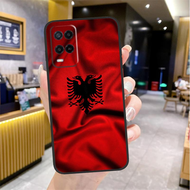 Albania Albanians Flag Case For Oppo A74 A54 A94 A78 A98 A18 A60 A80 A40 A38 A58 A96 A76 A16 A15 A17 A57 A77 A5 Pro