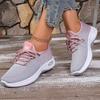 Fashion 2025 New Breathable Knit Sneakers for Women Spring Autumn Slip On Soft Sole Flats Woman Comfort Non Slip Running Training Shoes