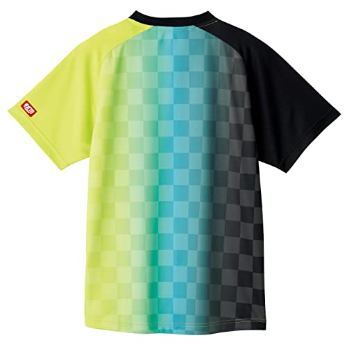 VICTAS VERTICAL GRADATION GS Game Shirt (612101), Black/Lime Green (1042), Size S