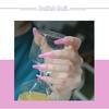 Artificial Nails Translucent Pink Gradient Wearable Nails Fake Nails Manicure Patches