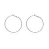 S925 Silver Needle Korean Large Thin Hoop Earrings for Women