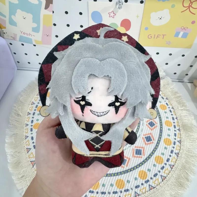 New  10cm Pierrot The Freak Circus Freaks Plush Doll With Sound Cute Anime Peripherals Toy Halloween Christmas Gift