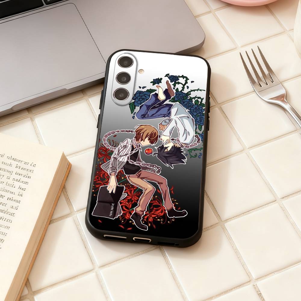 D-Death Anime N-Note  Phone Case For Samsung Galaxy A73,A72,A71,A70,A53,A52,A51,Others Soft Black Shell