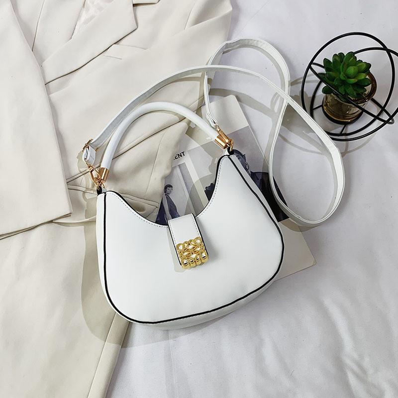 2023 New Fashion Shoulder Bag Casual Crossbody Bag Simple Chic Handbag Street Style Trendy Crescent Bag