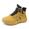 Casual Winter High-Top Fleece Lined Outdoor Work Shoes Cotton Shoes Men's Thick Bottom Boots