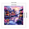 Full Embroidery Eco-cotton Thread 11CT Printed Pavilion Cross Stitch Kit Art