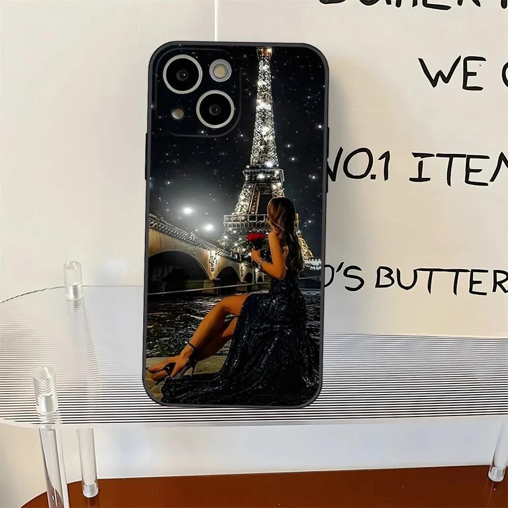 A capa para celular iPhone15ProMax Torre Eiffel em Paris é pintada e anti-queda.