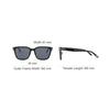TF Spiegelbeine Logo Rechteckige Sonnenbrille Damen Sonnenbrille Schwarz TF1136-K-01A-56