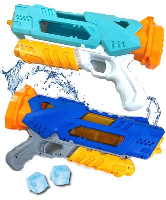 High-Powered Water Gun Set of 2, Super Powerful, 8m Distance, 1000cc Capacity, 3 Nozzles (Green + Blue)