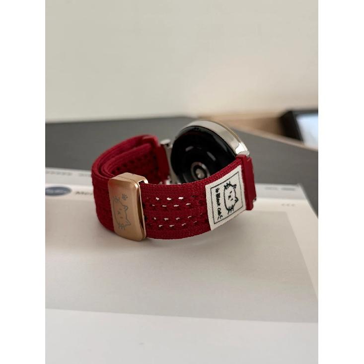 

Cat Magnetic Clasp Watch Band For HUAWEI Watch GT5 4 Fit3 2 Cartoon Hollow Out Wristband For Hua wei GT Watch Band 18 20 22mm 41mm красный