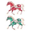 Classic  Horse Brooches For Women Versatile Animal Lapel Pins Clothing Corsage Jewelry Accessories  Year Gifts