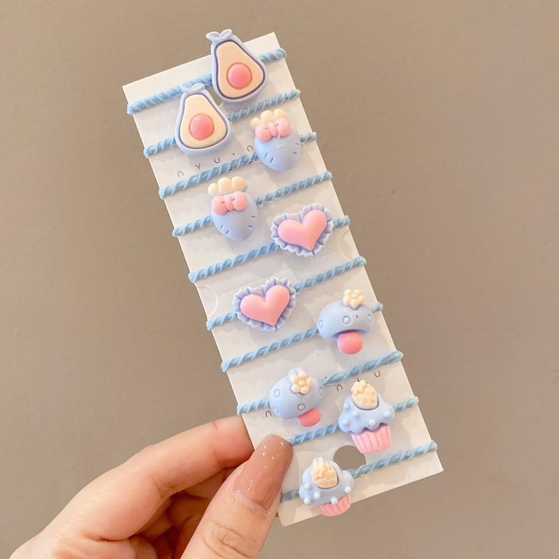 Sommer Niedliche Haargummis für Kinder - Kleine Gummibänder & Baby Haarringe