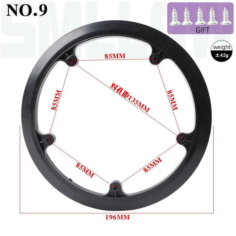Crank Set Bicycle Parts 42T 44T 46T 48T 52T Universal Crank Cover Bicycle Tooth Plate Chain Wheel Guard Bike Crank Cap
