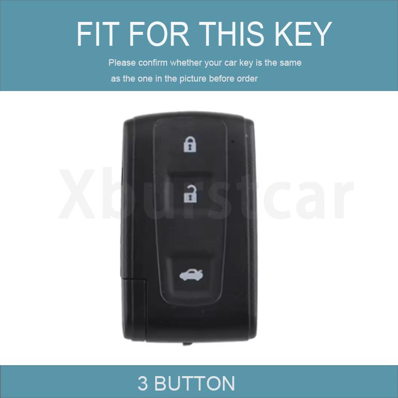 3 Buttons Auto Shell Keyless Protector Holder For Toyota Camry Corolla Verso Prius 2004 - 2008 Car Remote Key Case Fob Cover