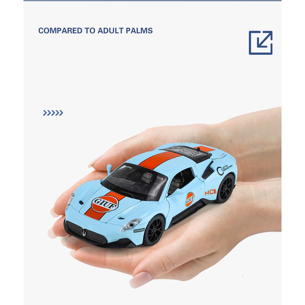 1/32 Scale Toy Car Model MC20 911 Gulf,  Alloy Cast Toy, Sound and Light, Collectible, Children's Birthday Gift