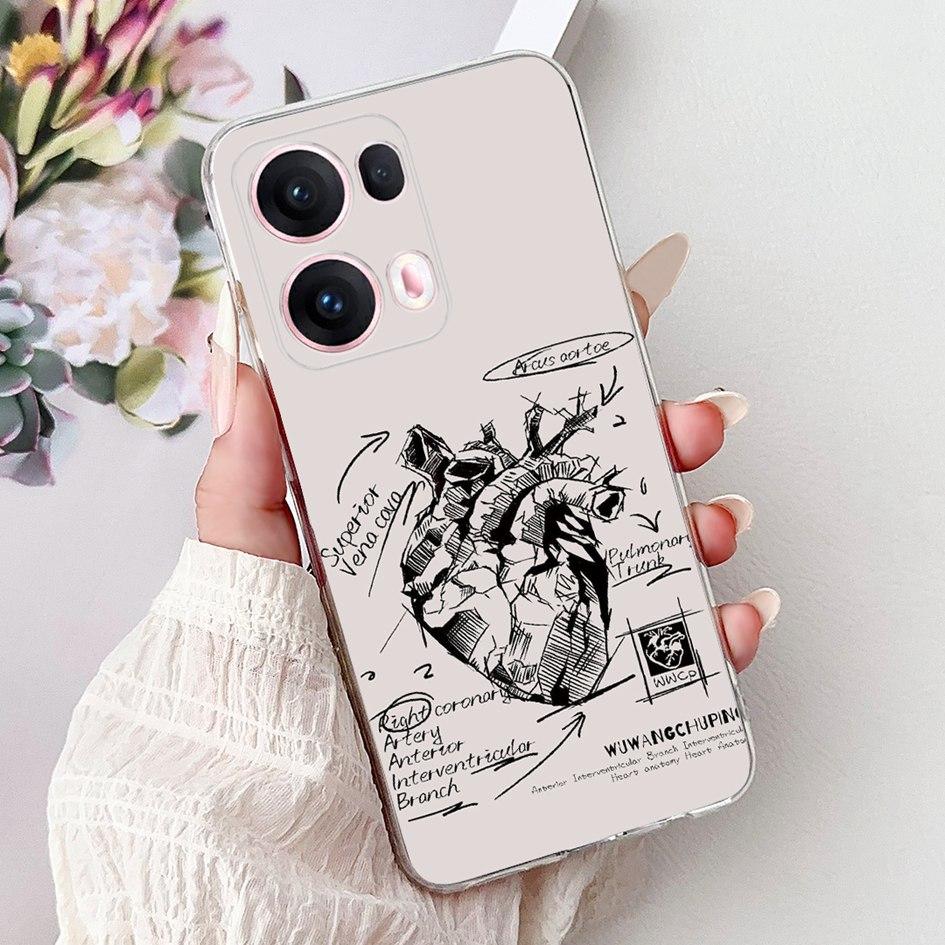 For OPPO Reno13 Pro 5G Case CPH2697 Fashion Flower Butterfly Soft Silicone Phone Cover For OPPO Reno 13 CPH2689 Reno13Pro Bumper
