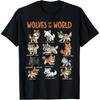 Wolves of the World t-shirtTypes of Wolves Educational Cute T-Shirt