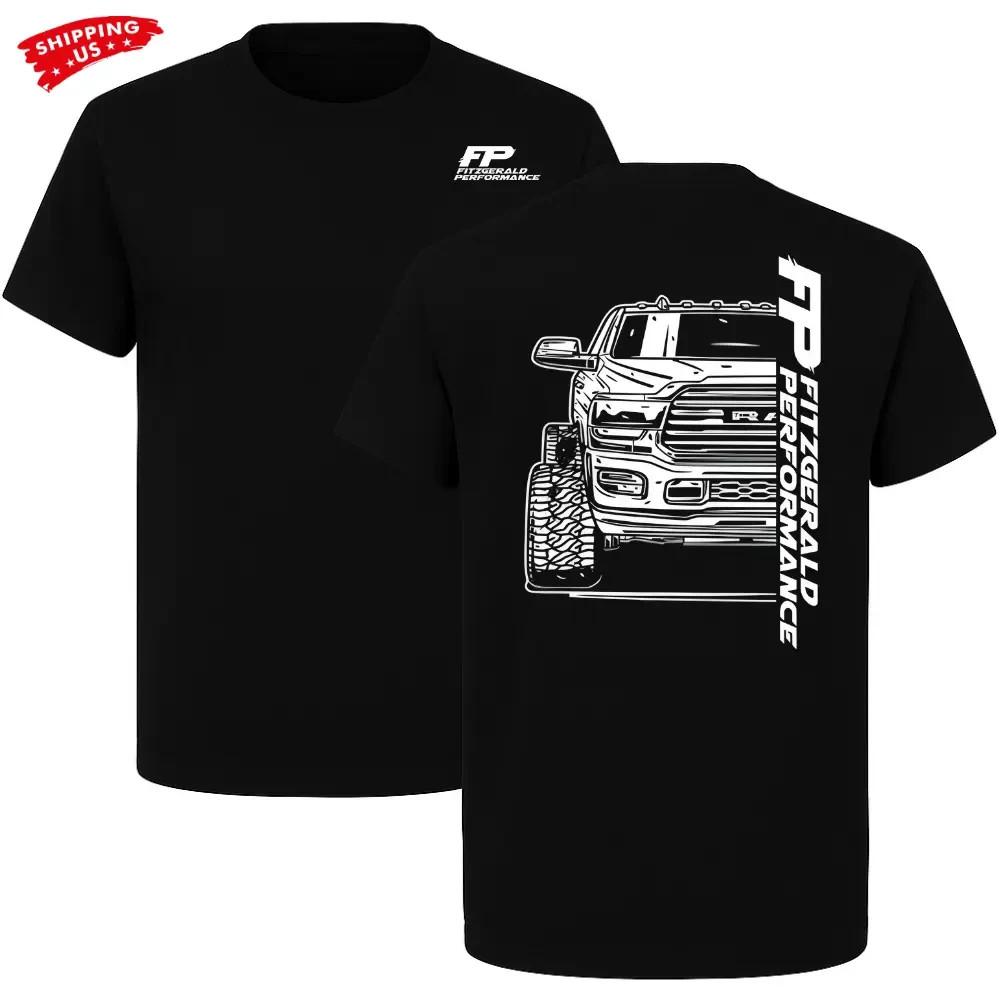 FP Fitzgerald Performance Truck T-Shirt 2-Sided, Pickup Graphic Tee, Soft Cotton
