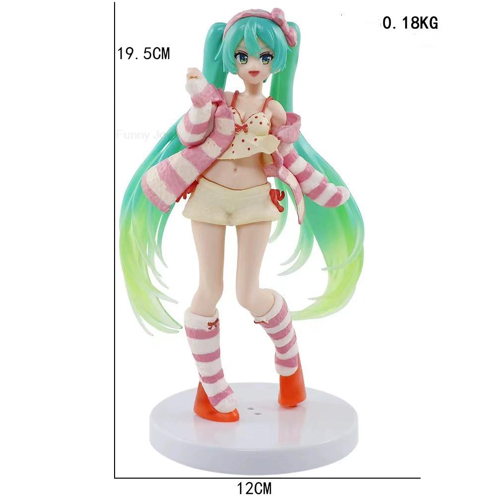 Anime Hatsune Miku Figure Wedding Dress Action Figures Kawaii Swimsuit Vocaloid PVC Collectible Model Toys Girl Gift