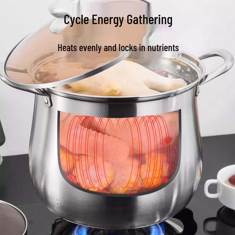 Sule Stainless Steel Stockpot with Steamer