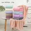 Coral Fleece Bath Towel 70*140cm Comfortable Woven Quick-Dry Eco-Friendly Absorbent Bath Tub Mats In Bulk