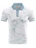 Casual essential! Vintage floral print short sleeve polo shirt for men