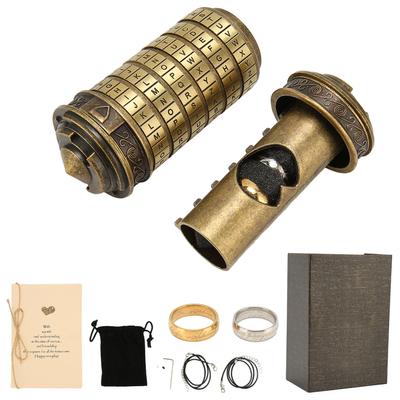 Brief Passwort Schloss Klassisch Elegant DIY Einstellung Dekorativ Praktisch Zink Legierung Grün Bronze