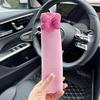 Car Seatbelt Shoulder Pad with Girly Bowknot, Universal for All Seasons, Anti-Neck Strain, Car Decoration for Girls