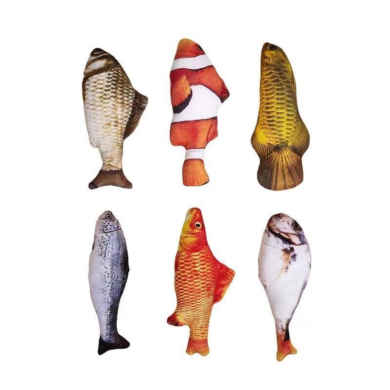 20 cm Rolig Simulering Fisk Barn Kudde Plysch mjuk leksak Barn Gosedjur Katter Leksaker Heminredning