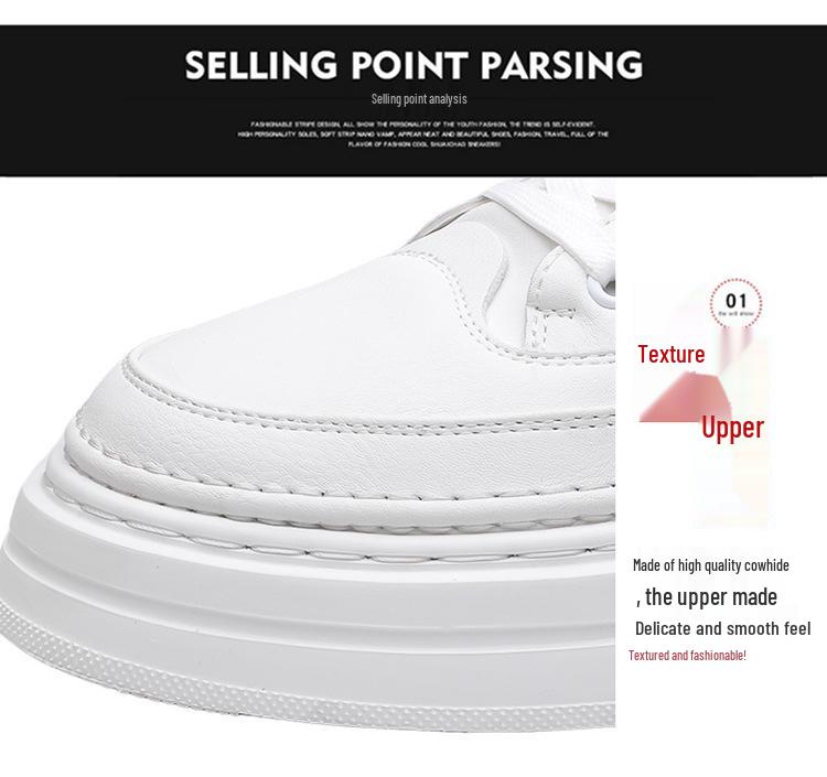 Men's Trendy High-Top Canvas Sneakers - Thick Sole, Zipper, College Style, Youth Casual Shoes