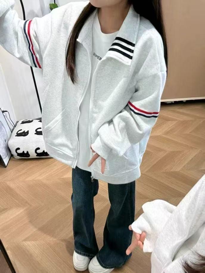 Damen Koreanischer Stil Stehkragen Sweatshirt Jacke - 2025 Herbst Lässig Locker Baseball Oberteil
