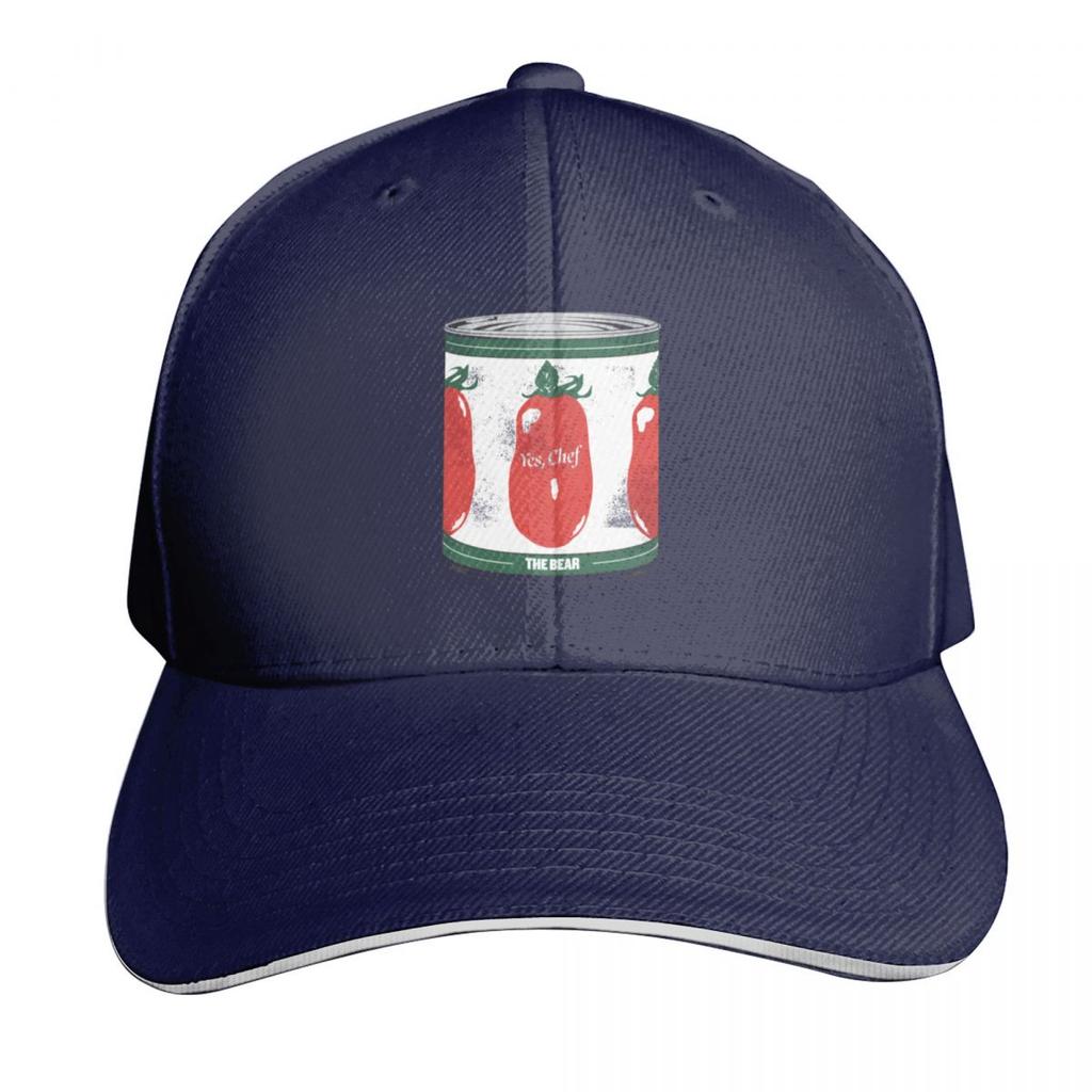 The Bear Tomato Can Baseball Cap Breathable Mesh Back Adjustable Buckle Closure Moisture Wicking Quick Dry