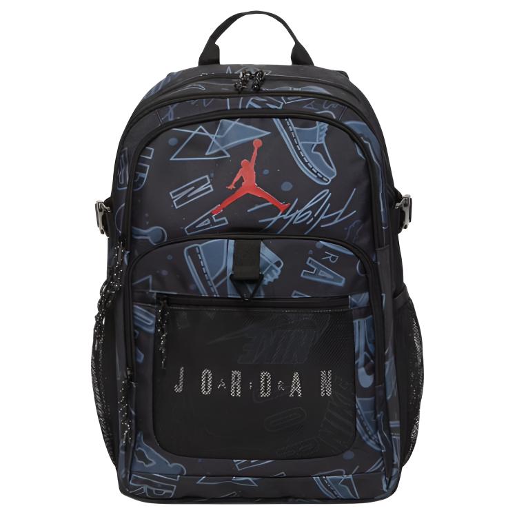 

Jordan Logo Color Block Print Design Backpack Kids Backpack Black IQ5331 Black
