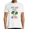 Men's T-shirt - Love To Give - Round Neck - Short Sleeves - White