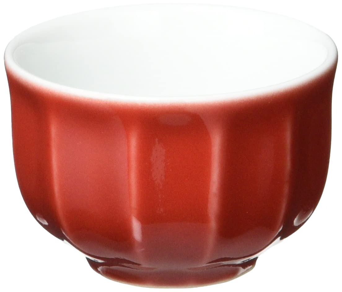 Hasami red glazed sake 12987 ware, cup,